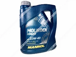 Масло моторное 10W-40 Mannol Molibden Benzin полусинтетическое 4л Фото 1