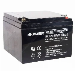 Аккумулятор ZUBR HR12100W (12V28Ah) универсальный Фото 1