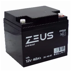 Аккумулятор ZEUS ZG-40-12 GEL (12V40Ah) универсальный Фото 1