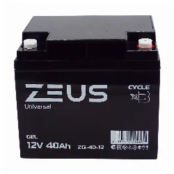 Аккумулятор ZEUS ZG-40-12 GEL (12V40Ah) универсальный Фото 1