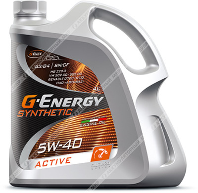 Масло моторное 5w40 G-Energy Synthetic Active Синтетическое 4л