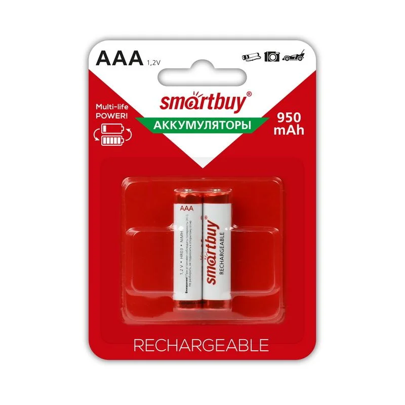 Аккумулятор Smartbuy AAA R03 950 mAh BL*2