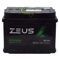 Аккумулятор ZEUS POWER 62 Ач о.п. Фото 1