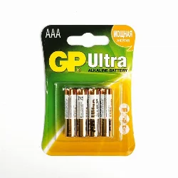 Батарейка GP Ultra ААА/LR03 1,5В BL*4 Фото 1