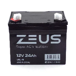 Аккумулятор ZEUS SUPER AGM 24 Ач п.п. (U1L-9) Фото 1