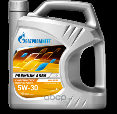 Масло моторное 5w30 Gazpromneft PREMIUM A5/B5 синтетическое 4л
