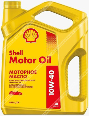 Масло моторное 10W40 Shell Motor Oil полусинтетическое 4л