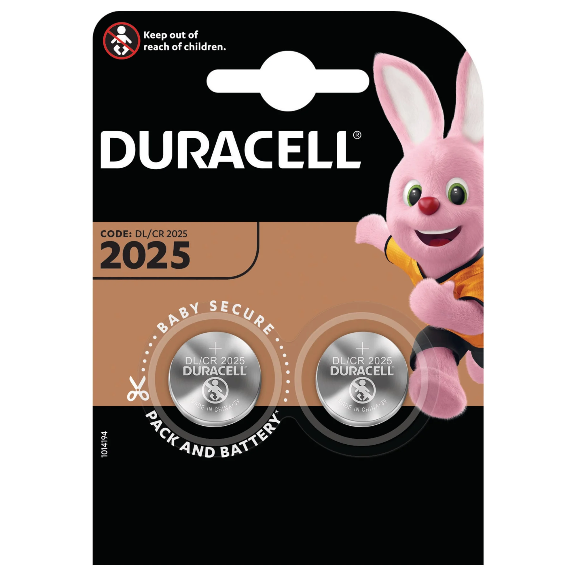 Батарейка CR 2025 Duracell BL*1