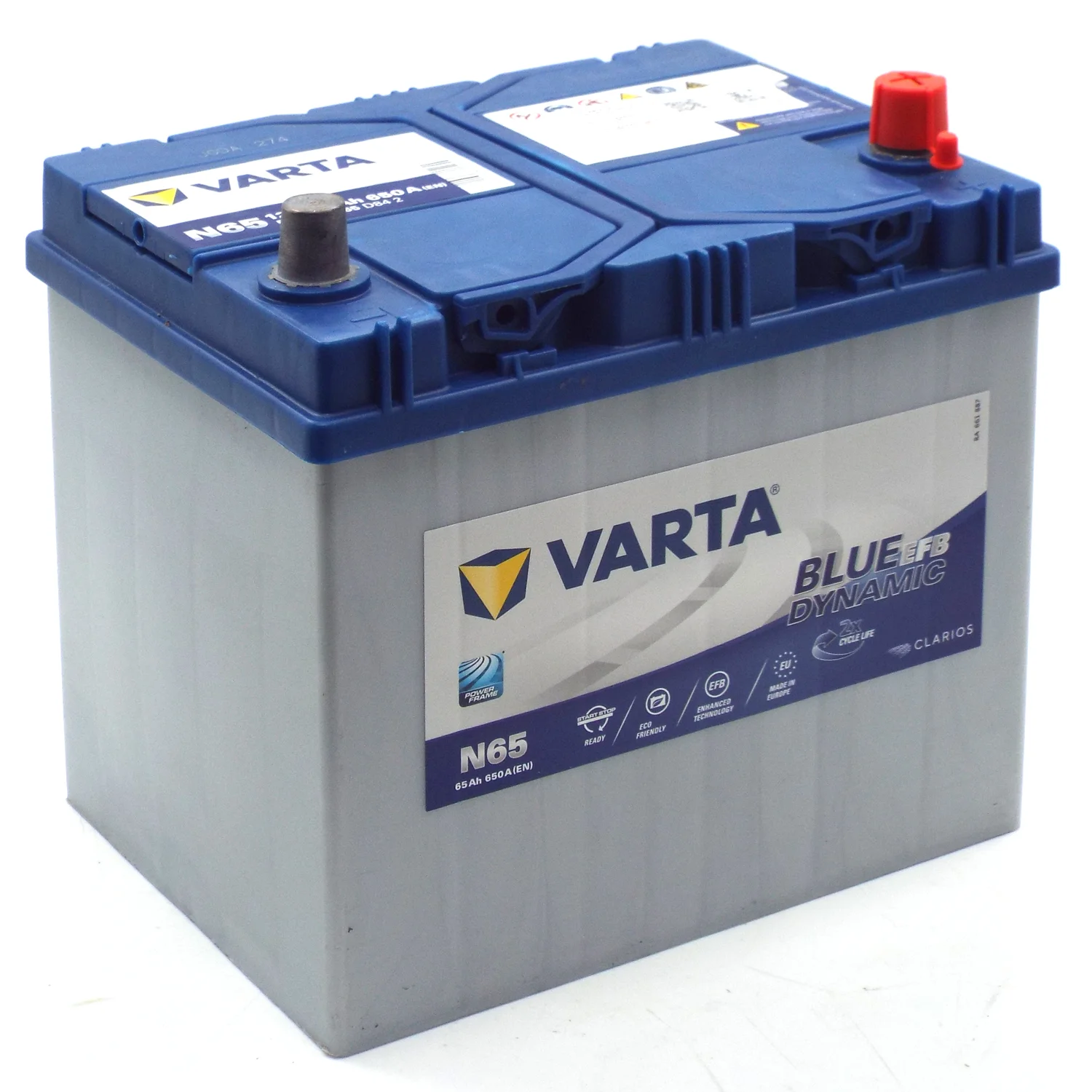 Аккумулятор VARTA Blue Dynamic EFB Asia N65 65 Ач о.п. Фото 1