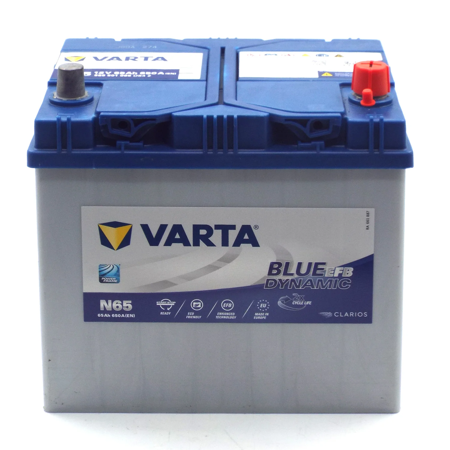 Аккумулятор VARTA Blue Dynamic EFB Asia N65 65 Ач о.п. Фото 1