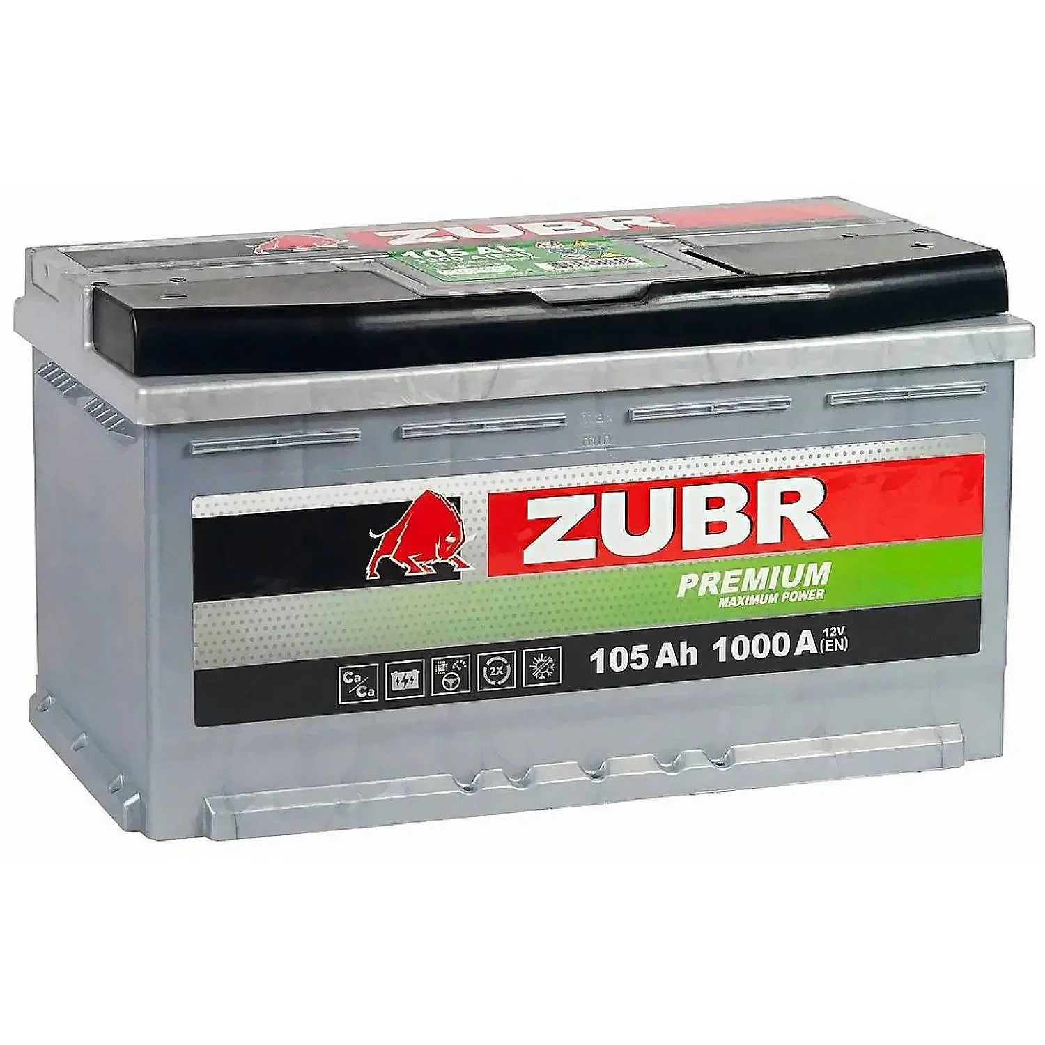 Аккумулятор ZUBR Premium 105 Ач о.п. РАСПРОДАЖА