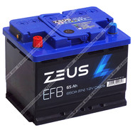 Аккумулятор ZEUS EFB 65 Ач п.п.