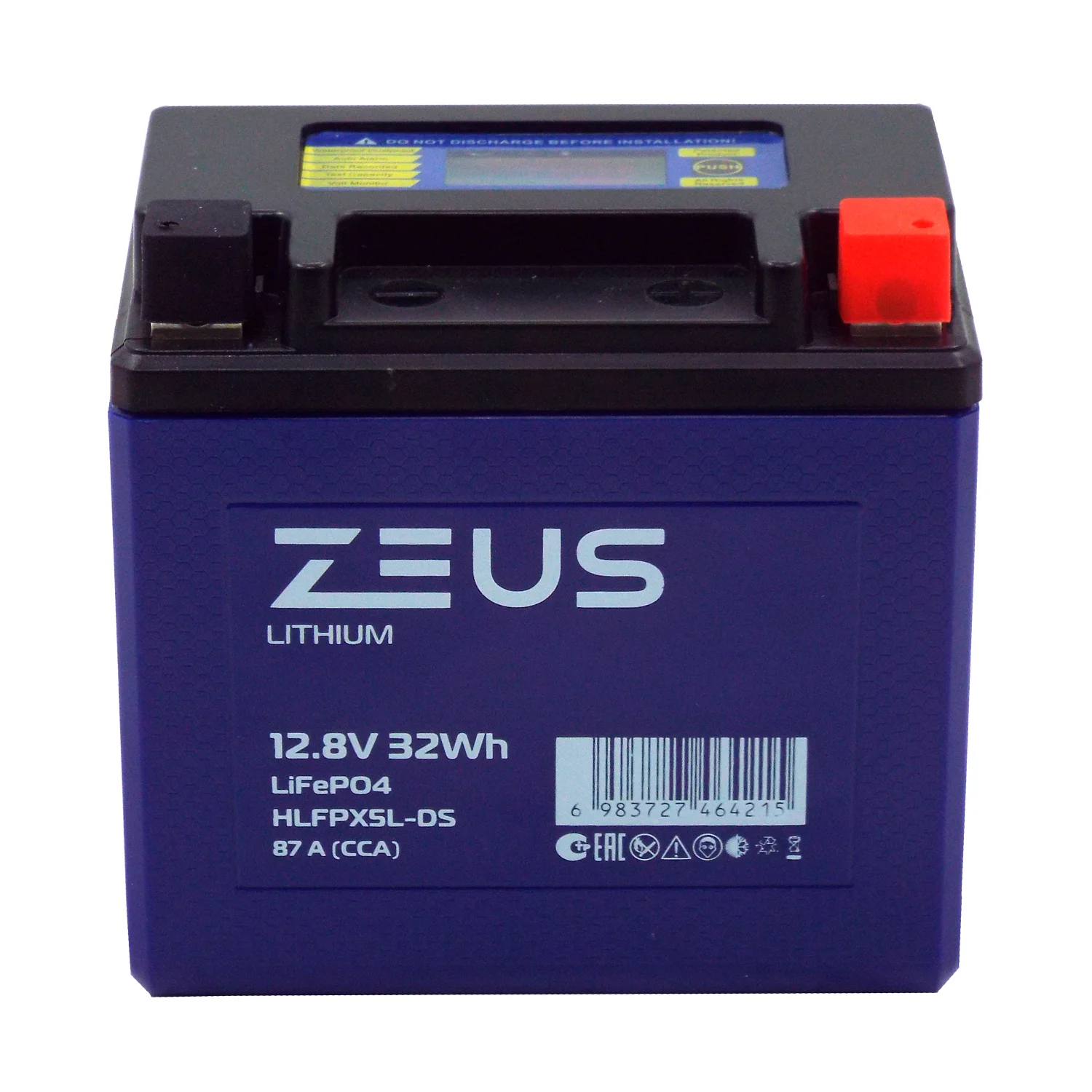 Аккумулятор ZEUS LITHIUM HLFPX5L-DS 32Wh 2.5 Ач о.п. (тип YTX5L-BS) Фото 1