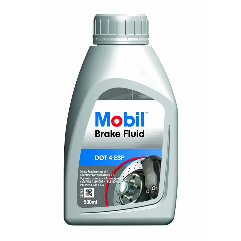 Жидкость тормозная Mobil Brake fluid DOT 4 500мл