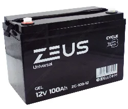 Аккумулятор ZEUS ZG-100-12 GEL (12V100Ah) универсальный Фото 1