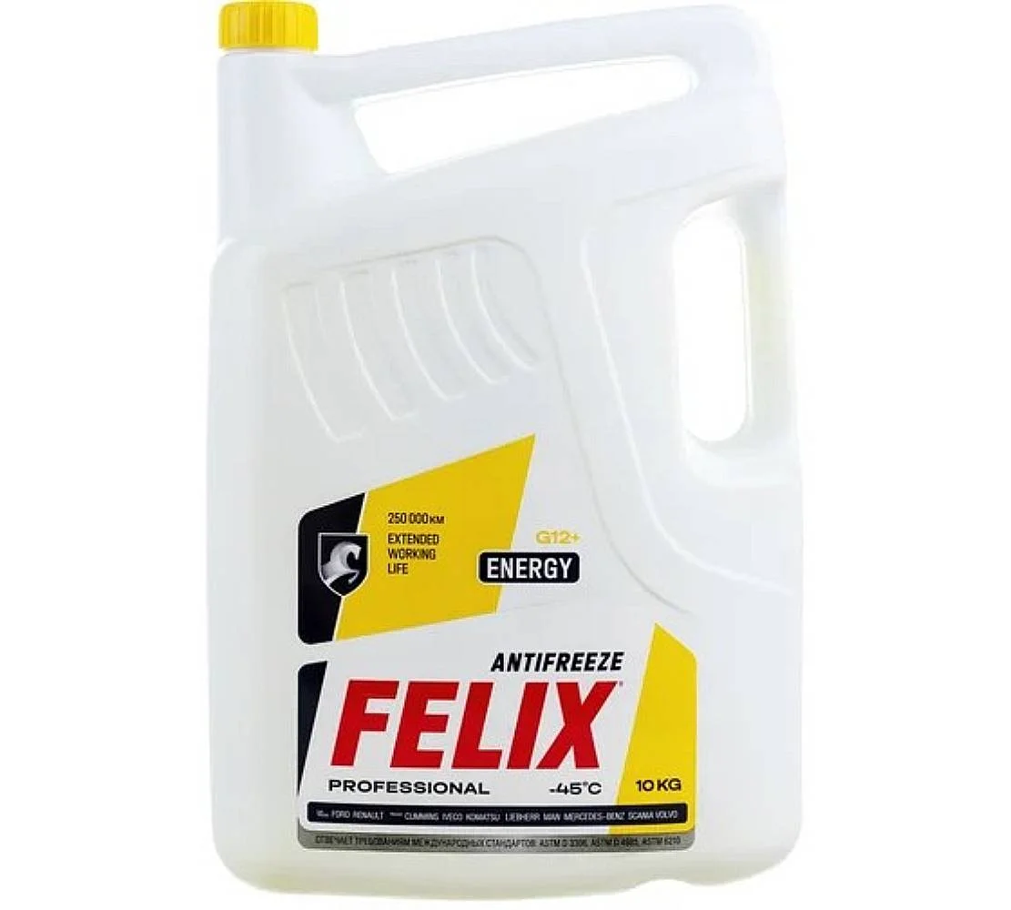 Антифриз FELIX Energy G12+ желтый, 10кг