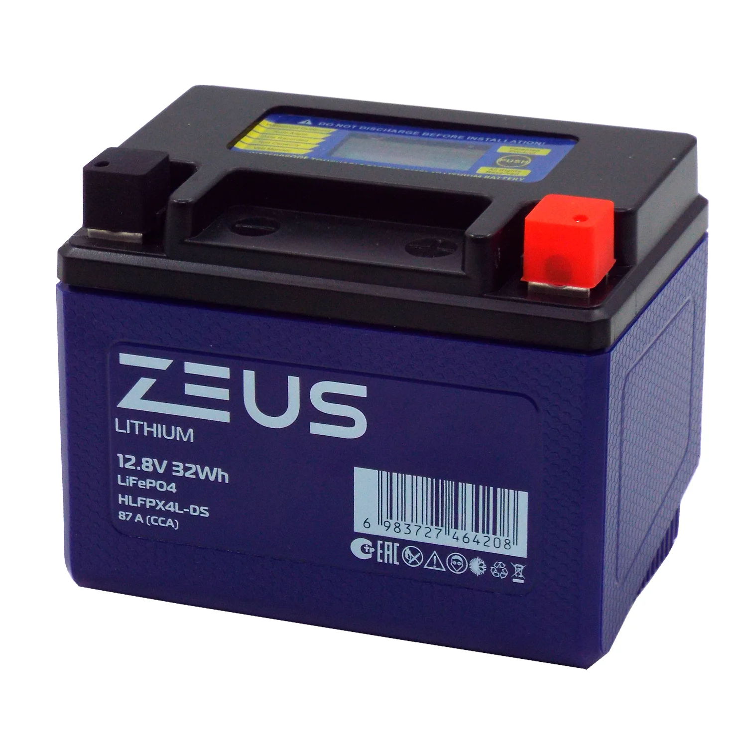Аккумулятор ZEUS LITHIUM HLFPX4L-DS 32Wh о.п. (тип YTX4L-BS) Фото 1