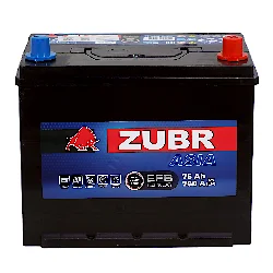 Аккумулятор ZUBR EFB Asia 75 Ач о.п. Фото 1