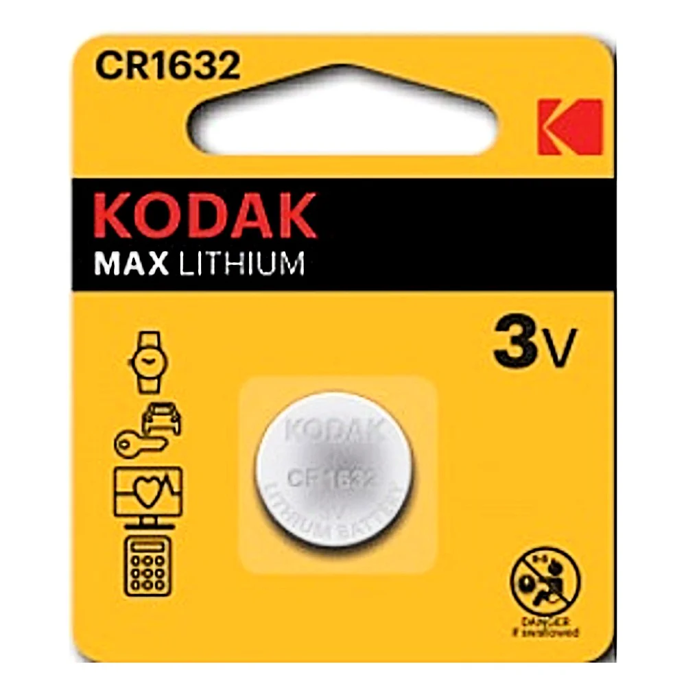 Батарейка Kodak CR1632 MAX Lithium 3V BL*1 Фото 1