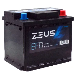 Аккумулятор ZEUS EFB 50 Ач о.п. Уценка! Фото 1