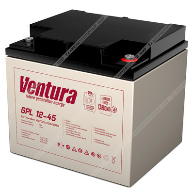 Аккумулятор Ventura GPL 12-45 (универсальный)