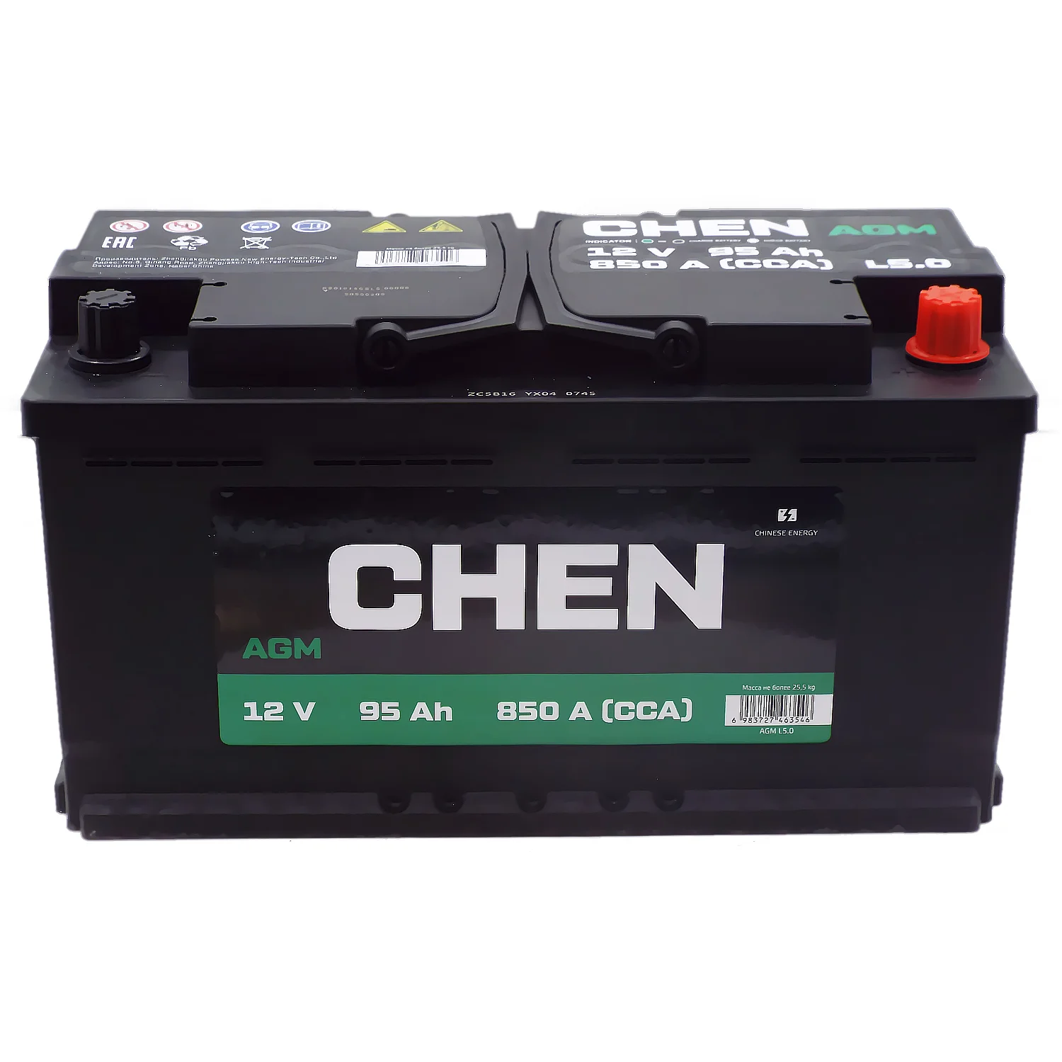 Аккумулятор CHEN AGM 95 Ач о.п. Фото 1