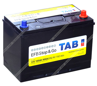 Аккумулятор TAB EFB SG10J Asia 105 Ач о.п.