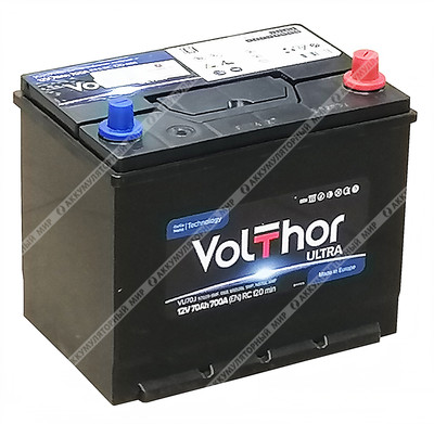 Аккумулятор Volthor Ultra VU70J 70 Ач о.п.