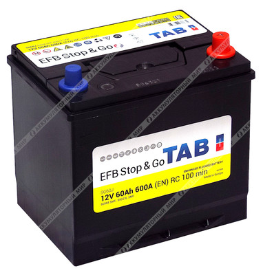 Аккумулятор TAB EFB SG60J Asia 60 Ач о.п.