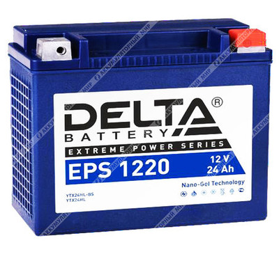 Аккумулятор DELTA EPS 1220 20 Ач о.п. (YTX24HL-BS) STOCK