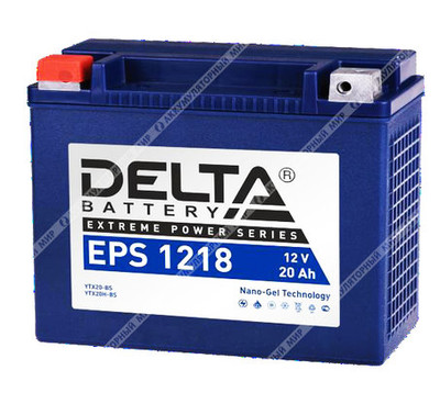 Аккумулятор DELTA EPS 1218 20 Ач п.п. (YTX20-BS) STOCK