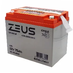 Аккумулятор ZEUS ZG-75-12DS GEL (12V75Ah) универсальный Фото 1