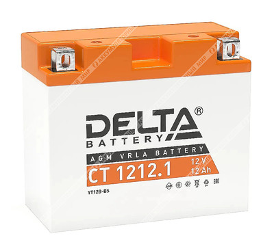 Аккумулятор DELTA СТ 1212.1 AGM 12 Ач п.п. (YT12B-BS)