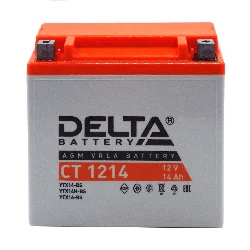Аккумулятор DELTA СТ 1214 AGM 14 Ач п.п. (YTX14-BS) Фото 1