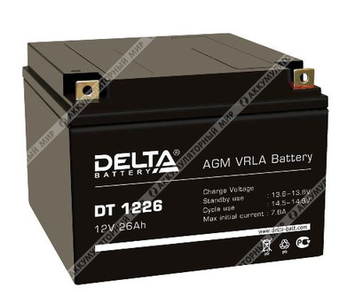 Аккумулятор Delta DT 1226 (для слаботочных систем)