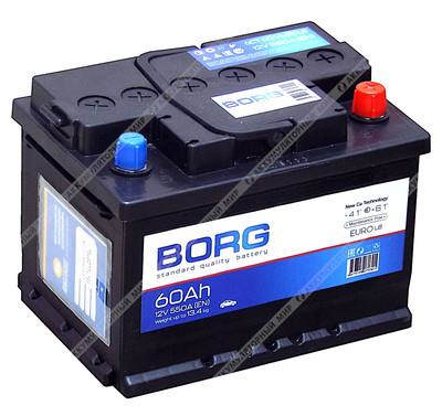 Аккумулятор BORG Standard LB 60 Ач о.п.