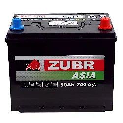 Аккумулятор ZUBR Premium ASIA 80 Ач о.п. Фото 1