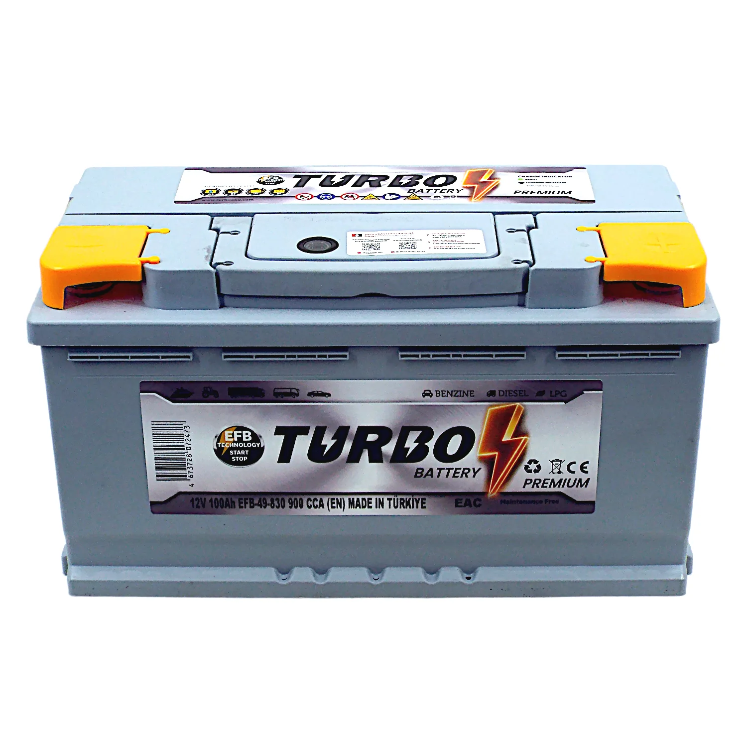 Аккумулятор TURBO EFB 100 Ач о.п. Фото 1