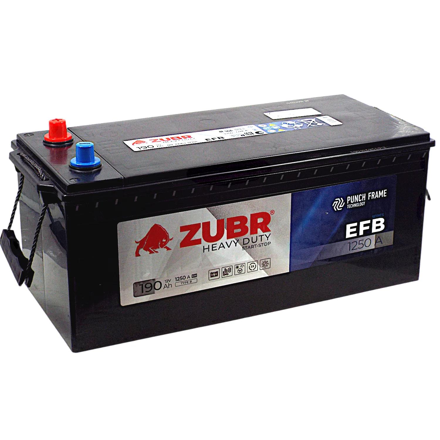 Аккумулятор ZUBR Professional EFB 190 Ач о.п.