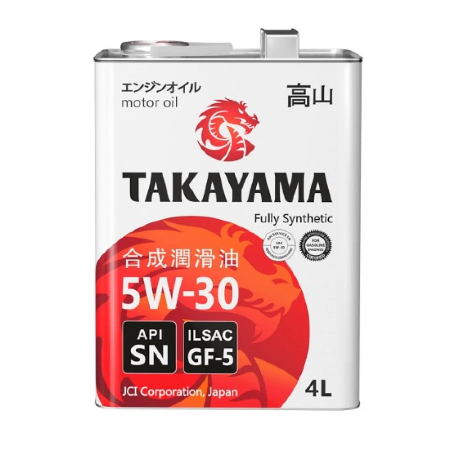 Масло моторное TAKAYAMA Adaptec SN 5W-30, 4л Фото 1