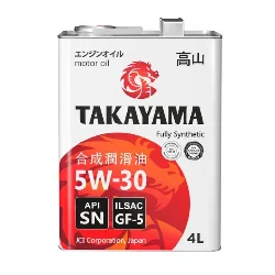 Масло моторное TAKAYAMA Adaptec SN 5W-30, 4л Фото 1