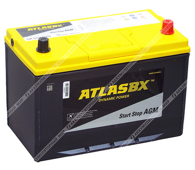 Аккумулятор ATLAS AGM S115D31L Asia 90 Ач о.п.