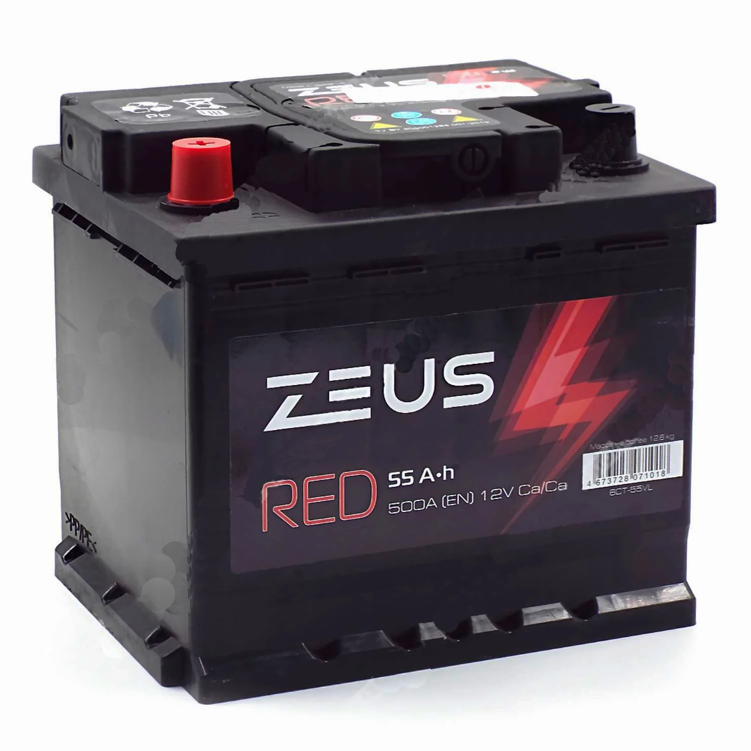 Аккумулятор ZEUS RED 55 Ач п.п. L1