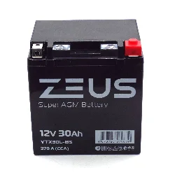 Аккумулятор ZEUS SUPER AGM 30 Ач о.п. (YTX30L-BS) СУПЕР ЦЕНА Фото 1