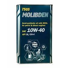 Масло моторное Mannol Molibden Benzin 10W-40 SL/CF ж/б 4л