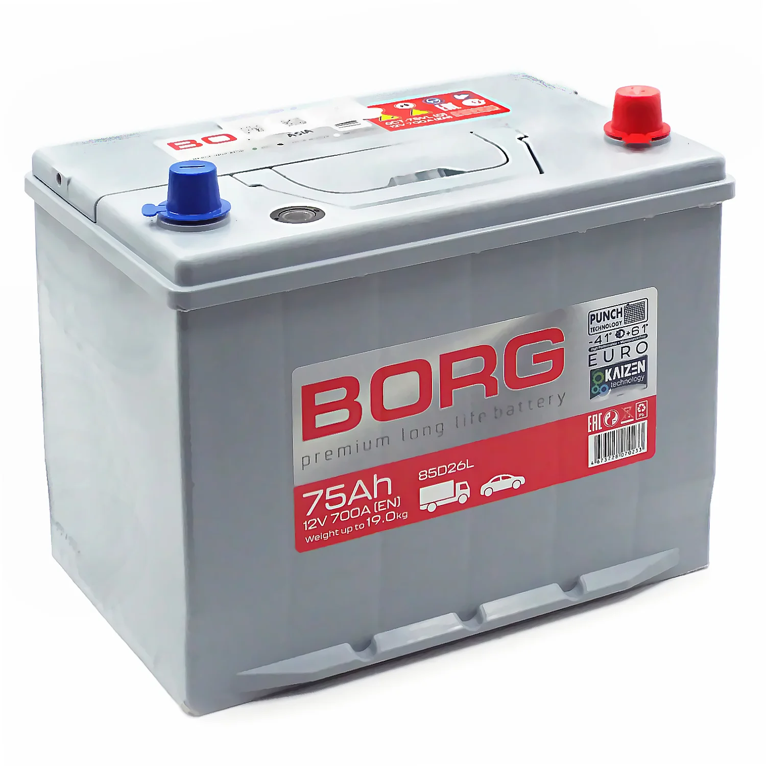 Аккумулятор BORG Premium Asia 85D26L 75 Ач о.п. РАСПРОДАЖА