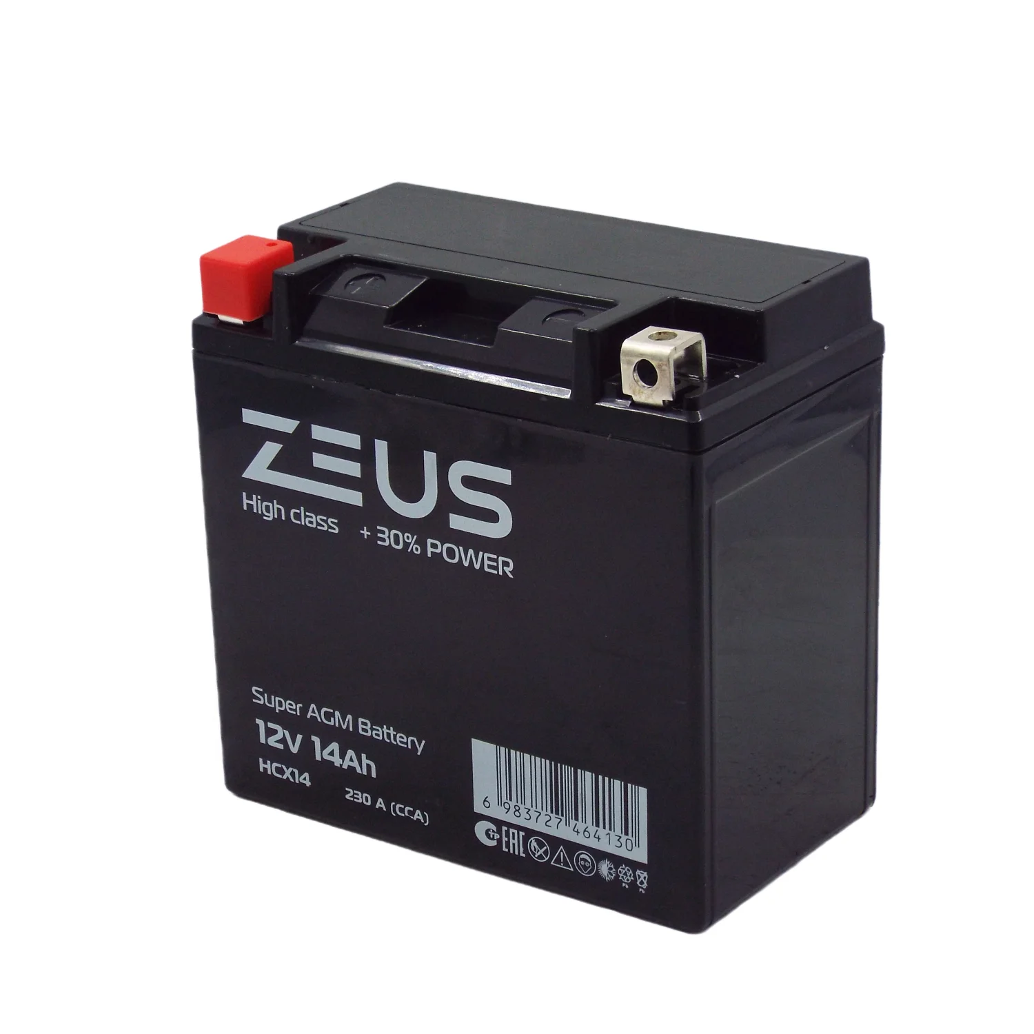 Аккумулятор ZEUS HIGH CLASS AGM 14 Ач п.п. (HCX14) Фото 1