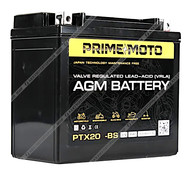 Аккумулятор PRIME MOTO AGM PTX20-BS 18 Ач п.п.