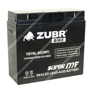 Аккумулятор ZUBR BIKE 20 Ач о.п. (YB19L-BS)