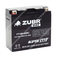 Аккумулятор ZUBR BIKE 14 Ач п.п. (YT14B-4)